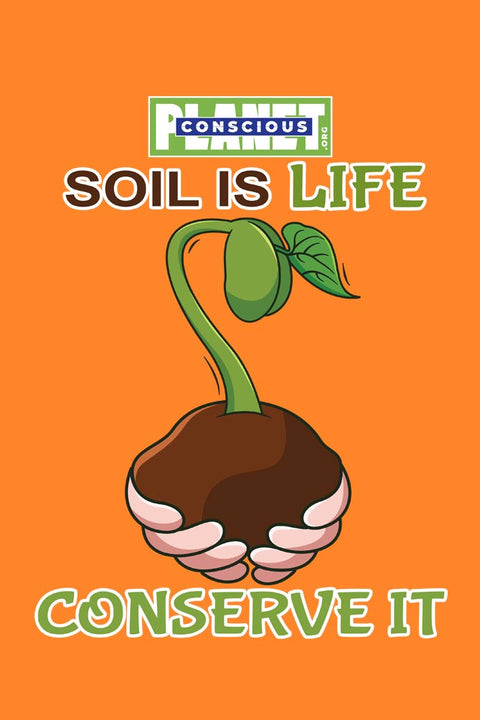 Soil is Life, Conserve It T-shirt for Men Design
