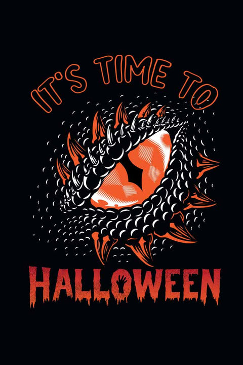 It's Time to Halloween T-Shirt for Boys Design