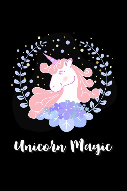 Unicorn Magic Hoodie Sweatshirt for Babies close up