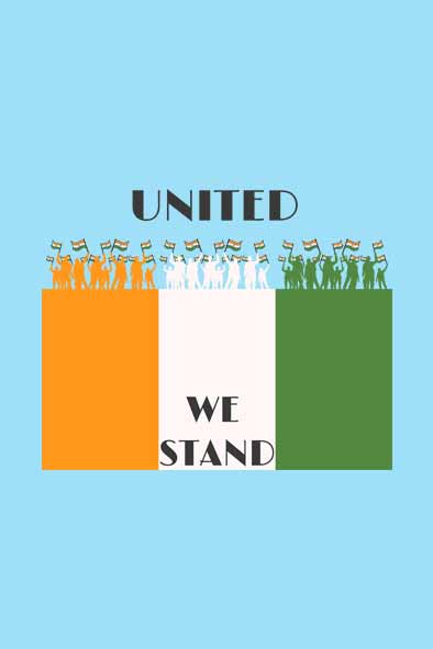 United We Stand T-Shirt for Men Design