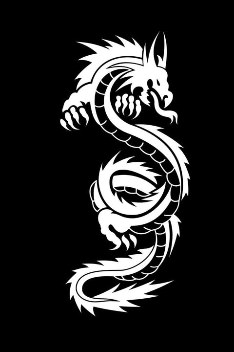 White Dragon Tattoo Unisex Sweatshirt Hoodies Design