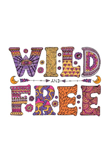 Wild and Free T-Shirt for Women Close Up